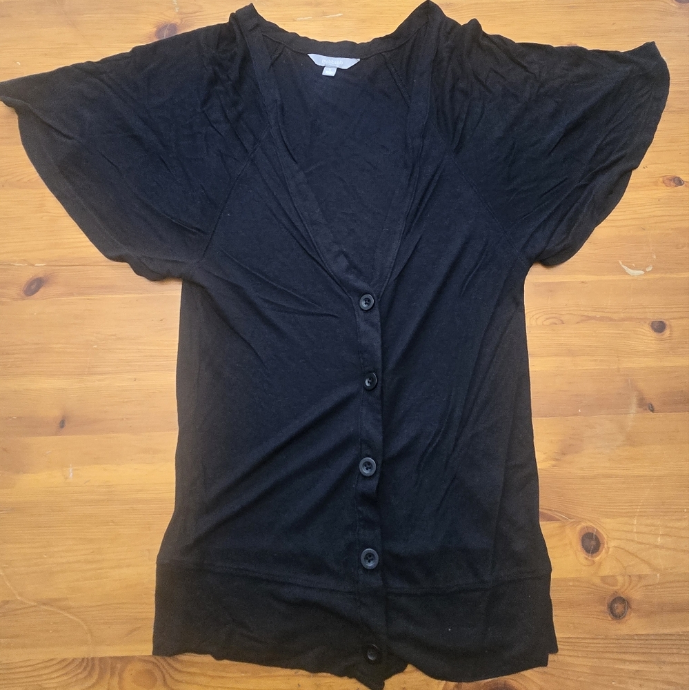 Rubbish Black Button-Down Women's Shirt